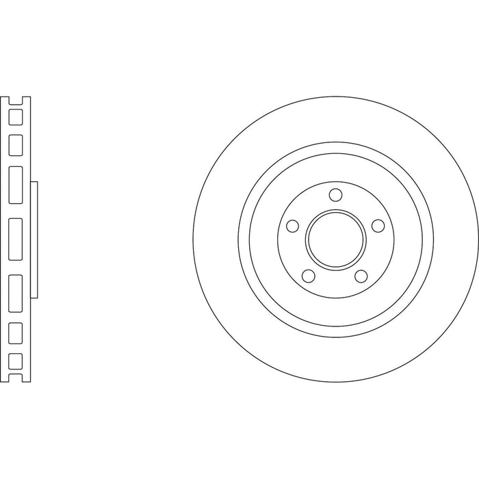 Genuine APEC Rear Brake Discs & Pads Set Vented for Porsche Macan Apec  - Dynamic Drive