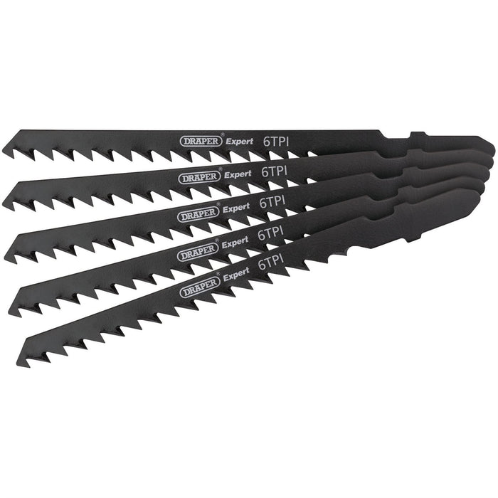 Draper DT244D Jigsaw Blade Set, 100mm (5 Piece) 81727 Draper  - Dynamic Drive