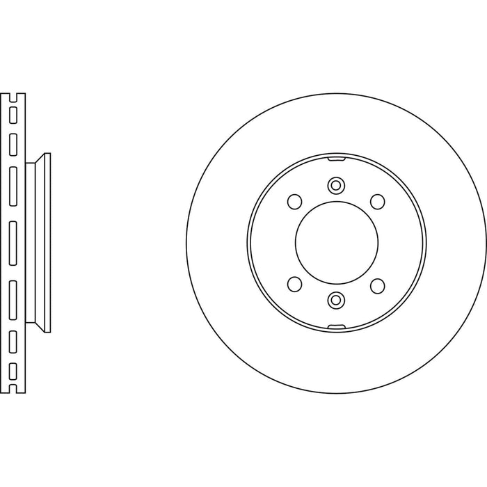 Genuine APEC Front Brake Discs & Pads Set Vented for Rover 100 / Metro