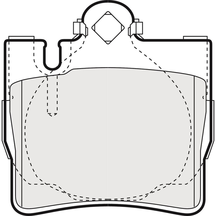 Apec Brake Pads Rear Fits Mercedes Cl Class S