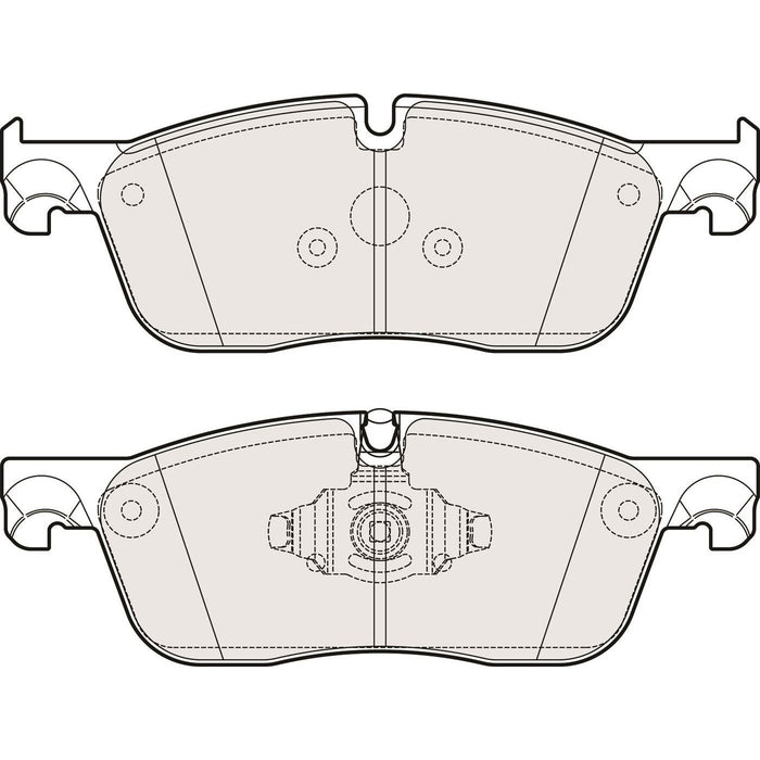 Genuine APEC Front Brake Discs & Pads Set Vented for Jaguar F-Pace