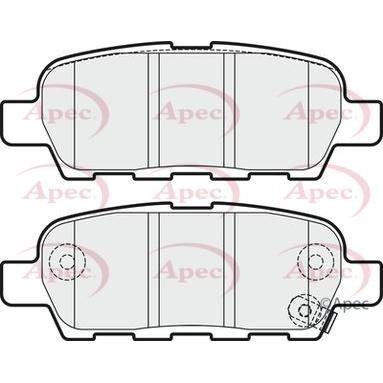 Apec Brake Pads Rear Fits Nissan Cube Leaf Pulsar Qashqai Skyline Tiida