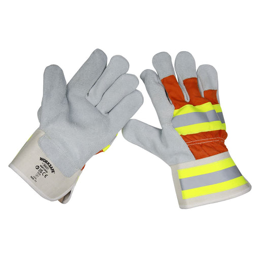 Sealey Reflective Rigger's Gloves Pack of 6 Pairs SSP14HV/6 Sealey  - Dynamic Drive