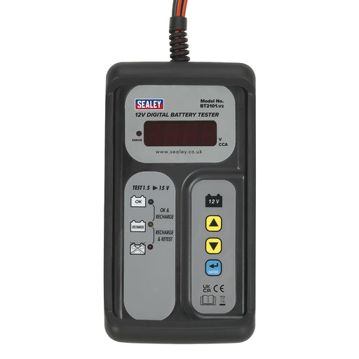 Sealey Digital Battery Tester 12V BT2101 Sealey  - Dynamic Drive