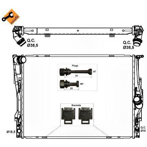 NRF Radiator 53474 NRF  - Dynamic Drive