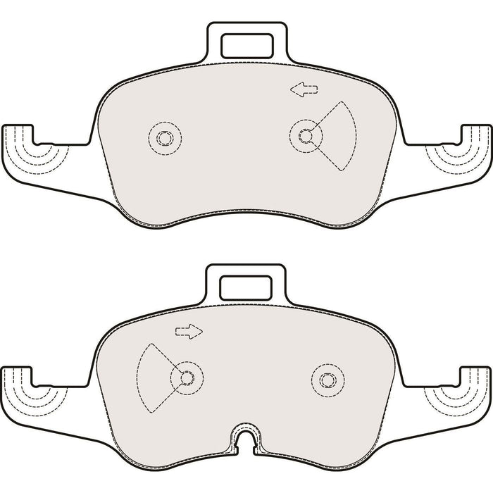 Apec Brake Pads Front Fits Audi Tt