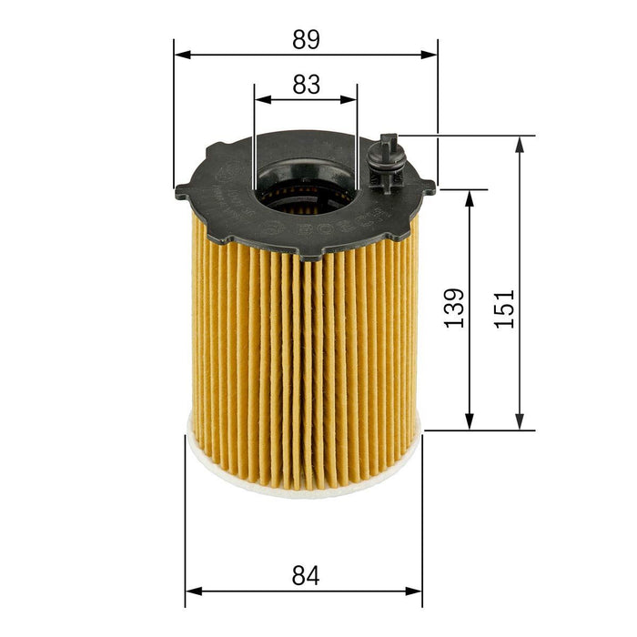 Bosch Car Oil Filter P9307 fits Land Rover Discovery TD - 2.7 - 04-09 1457429307