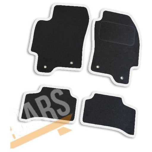 Fully Tailored White Trim Carpet Mats Jaguar X Type 01> Set of 4 + 4 Clips UKB4C  - Dynamic Drive