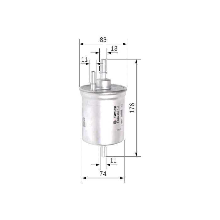 Genuine Bosch Car Fuel Filter F3012 fits Audi A4 Cabrio TFSi - 2.0 - 06-09 F0264