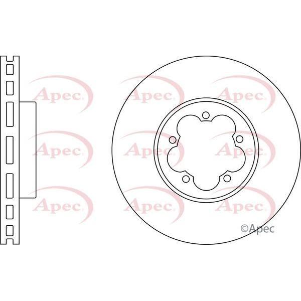 Apec Apec Brake Disc (Front) (Single) DSK2928 Apec  - Dynamic Drive