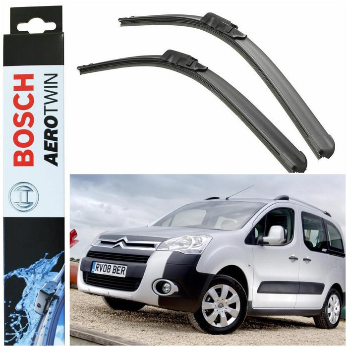 Bosch Aerotwin Front Wiper Blades Set fits Citroen Berlingo II 05.08> A144S