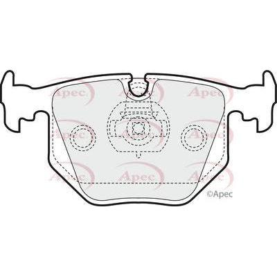 Apec Brake Pads Rear Fits BMW 3 Series X3 X5