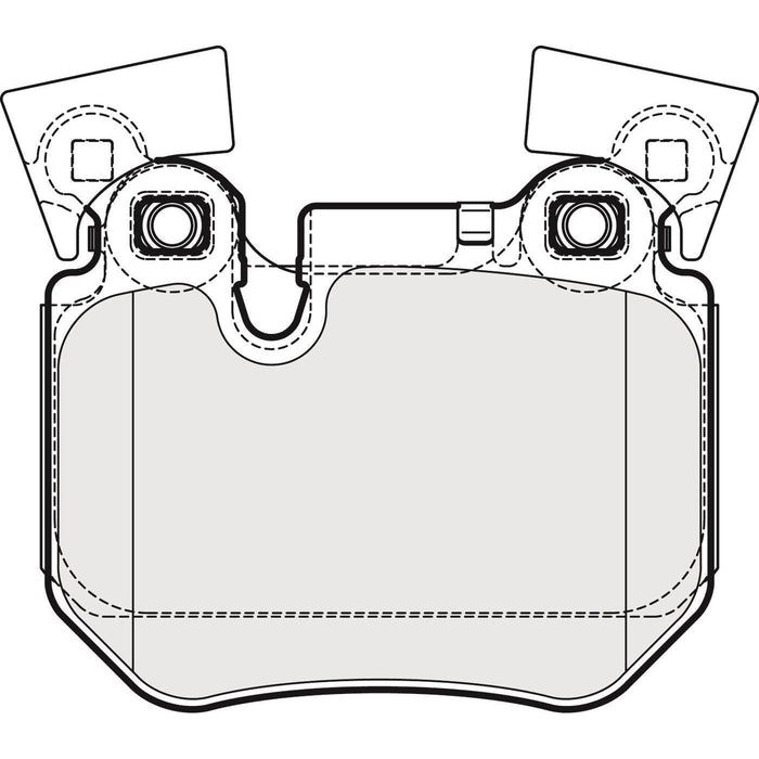 Apec Brake Pads Rear Fits BMW 1 Series 3 Apec  - Dynamic Drive