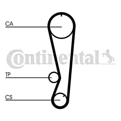 Genuine Continental ContiTech Timing Belt Kit fits Toyota CT850K1 ContiTech  - Dynamic Drive