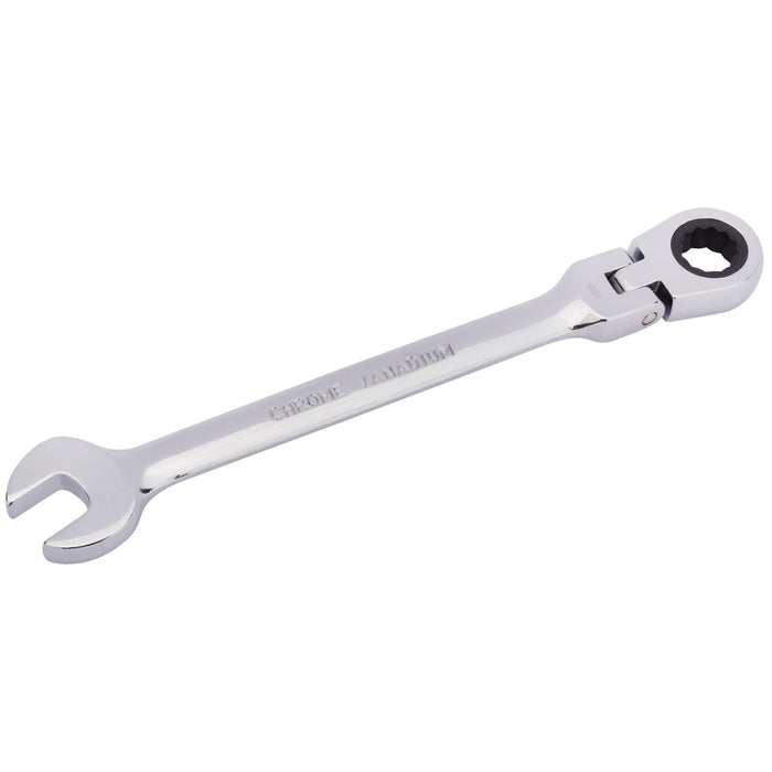 Draper HI-TORQ Metric Flexible Head Ratcheting Combination Spanner, 12mm