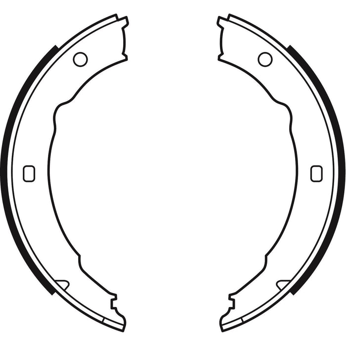 Apec Brake Shoe H/R Fits Peugeot 406 607