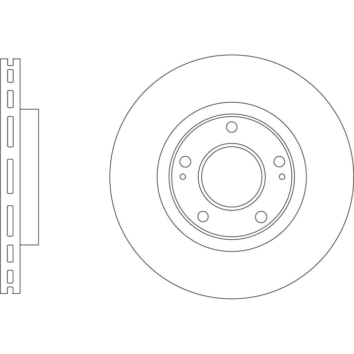 Genuine APEC Front Brake Discs & Pads Set Vented for Hyundai Ioniq