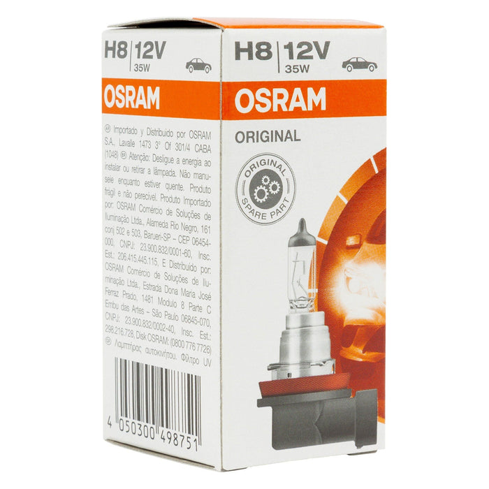 Osram Original 12V H8 halogen headlamp bulb 64212 1 piece in folding box Osram  - Dynamic Drive