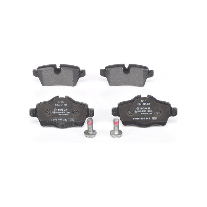 Genuine Bosch Brake Pad Set Bp1305 fits Mini Cooper - 1.6 - 06-12 0986494242