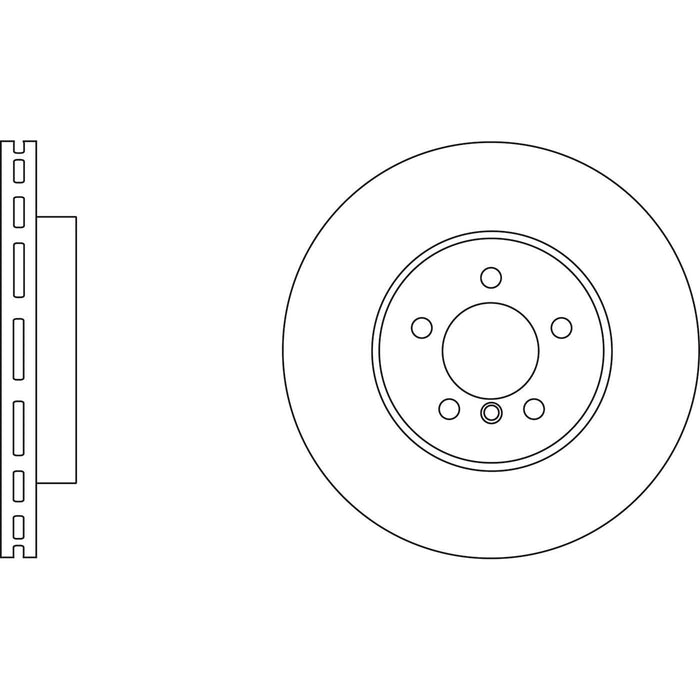 Genuine APEC Rear Brake Discs & Pads Set Vented for BMW 7 Series