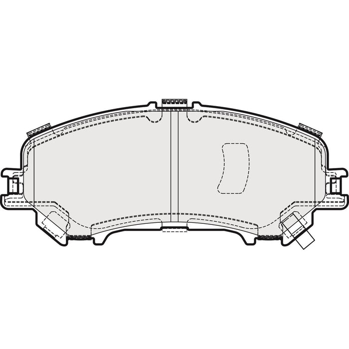 Genuine APEC Front Brake Disc & Pads Set Vented for Nissan Qashqai