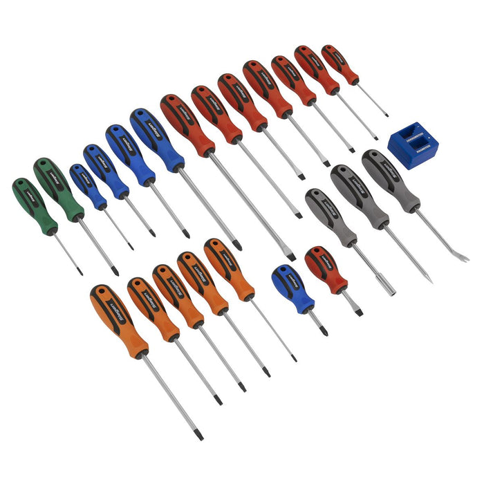 Sealey Soft Grip Screwdriver Set 24pc S0617 Siegen by Sealey  - Dynamic Drive