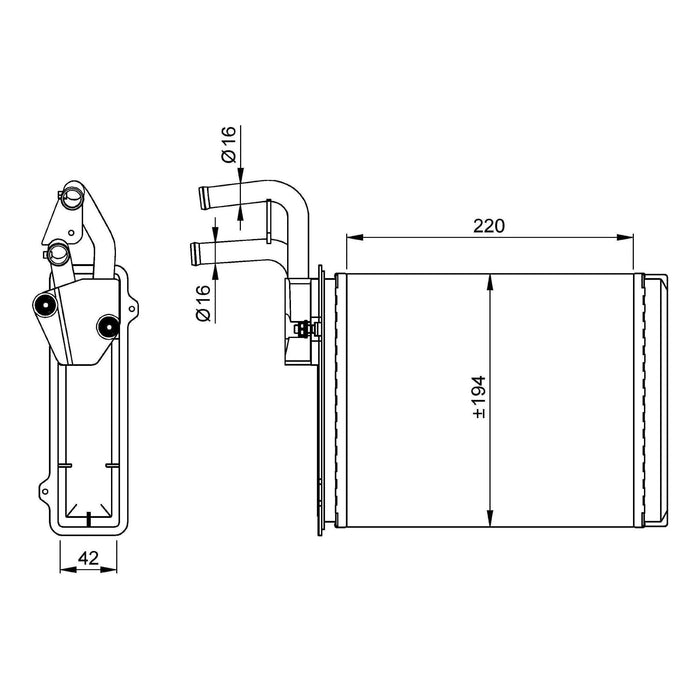 NRF Heater Radiator 54225