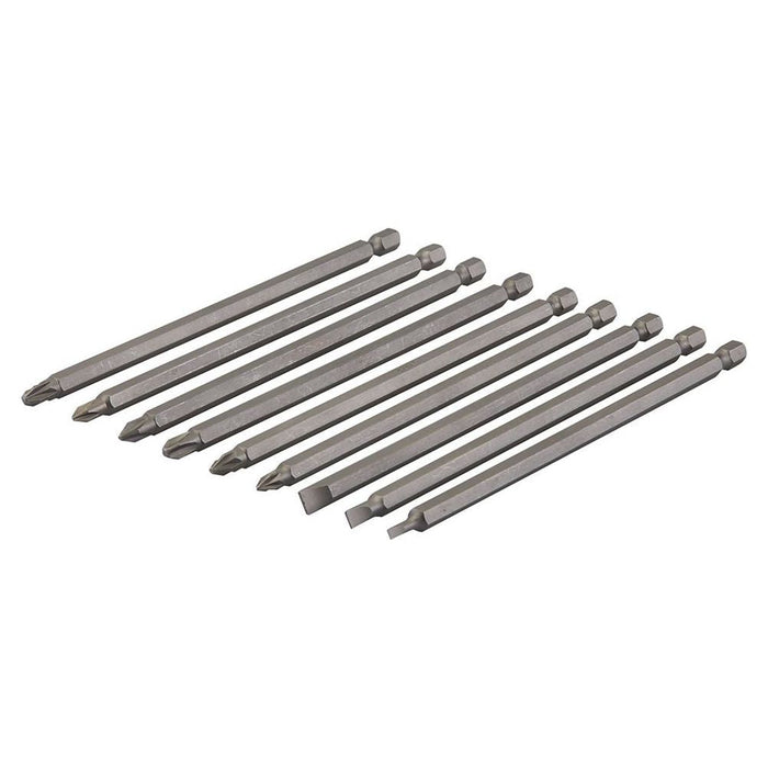 Silverline Extra-Long Power Bit Set 9pce 150mm