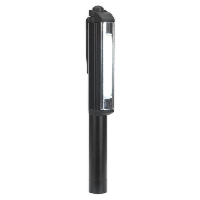 Sealey 3W COB LED Aluminium Pen Light Magnetic Pocket Belt Clip 280 Lumens Sealey  - Dynamic Drive