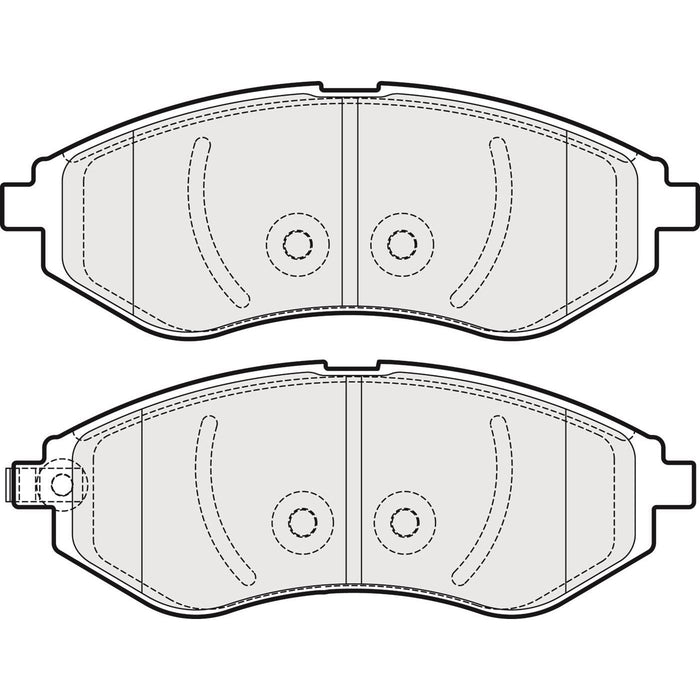 Apec Brake Pads Front Fits Chevrolet Aveo Daewoo Kalos