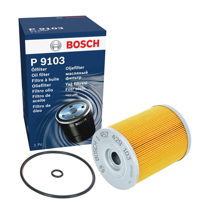 Genuine Bosch Car Oil Filter P9103 fits VW Golf VR6 - 2.8 - 92-97 1457429103