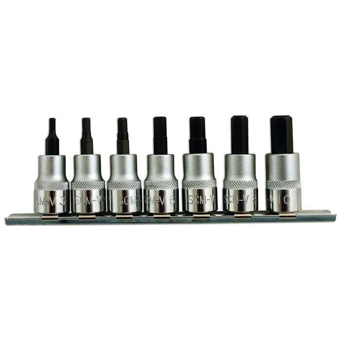 Laser Hex Socket Bit Set 3/8"D 7pc 1791