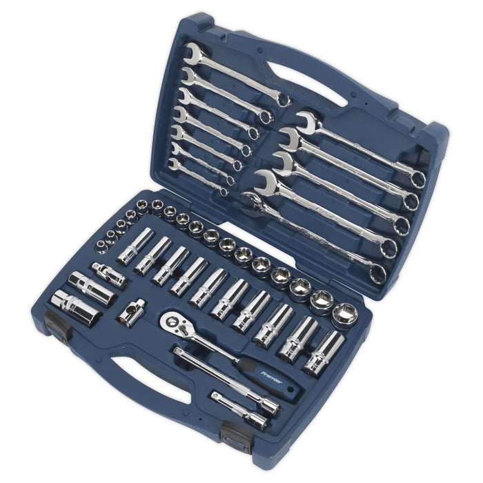 Sealey Socket & Spanner Set 46pc 3/8"Sq Drive WallDrive Metric AK8996