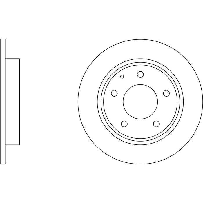 Apec Brake Disc Rear Fits Ford Probe Mazda 626 Capella Cronos Eunos Ms6 Mx6 Prem