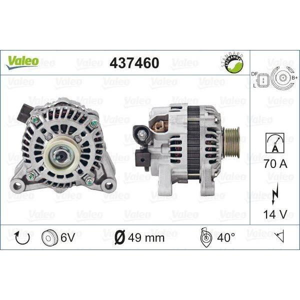 Valeo Alternator 437460 Automotive Part fits Citroen Valeo  - Dynamic Drive