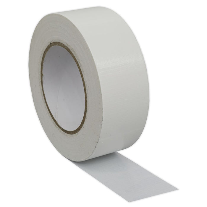 Sealey Duct Tape 50mm x 50m White DTW Sealey  - Dynamic Drive