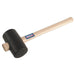 Sealey Rubber Mallet 1.75lb Black RMB175 Sealey  - Dynamic Drive