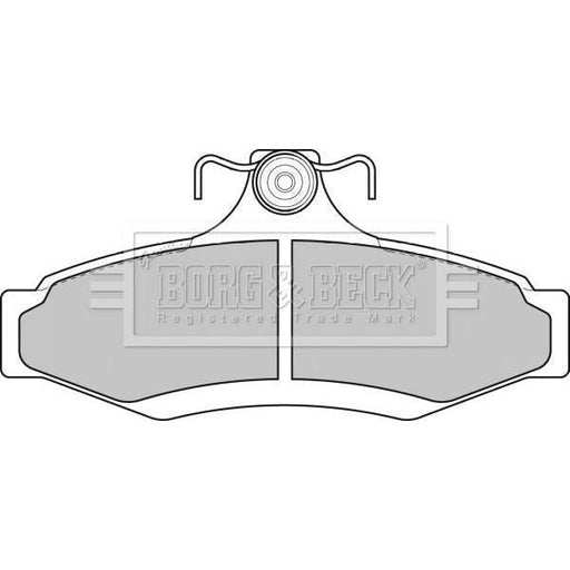 Genuine Borg & Beck Rear Brake Pads fits Daewoo Leganza 19972003 BBP1651 Borg & Beck  - Dynamic Drive