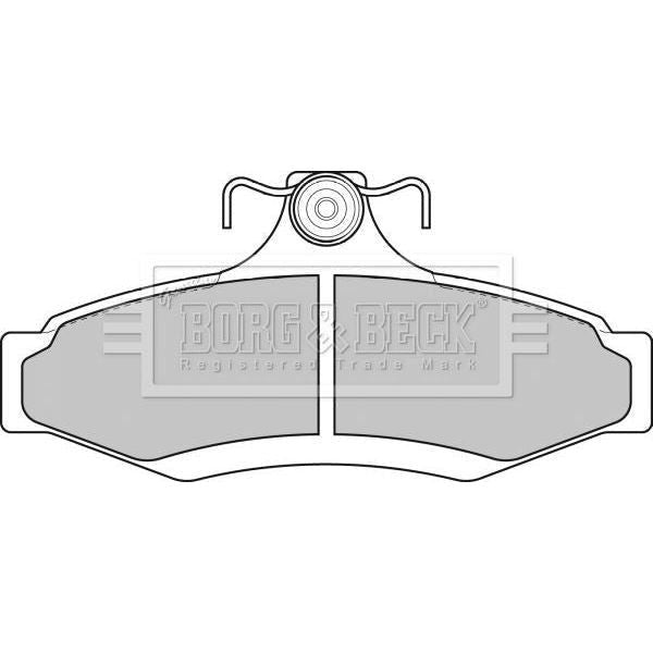 Genuine Borg & Beck Rear Brake Pads fits Daewoo Leganza 19972003 BBP1651 Borg & Beck  - Dynamic Drive