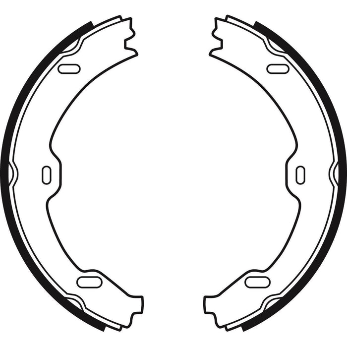 Apec Brake Shoe H/R Fits Maybach 57 62 Mercedes Cl Class Cls E S Sl