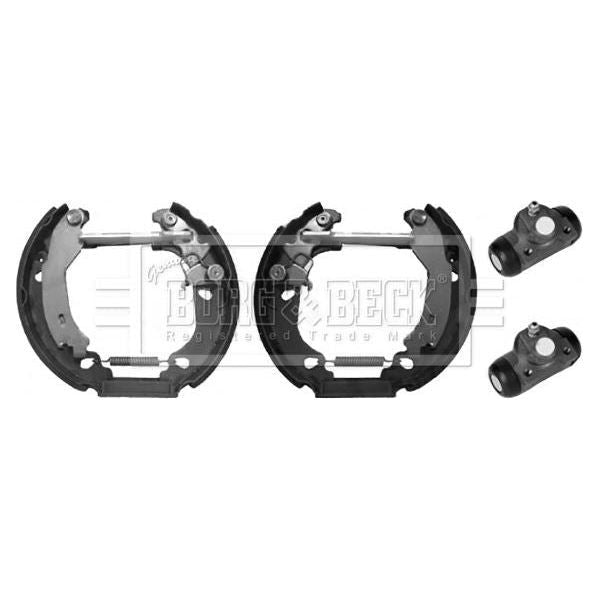 Genuine Borg & Beck Brake Shoe Kit fits Fiat Panda 169 03 BBS1155K