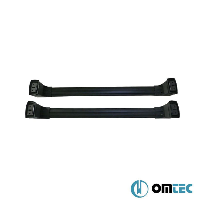 Aluminium Roof Bars Rack Black fits Land Rover Range Rover Vogue 2002-2018 L322 Omtec  - Dynamic Drive