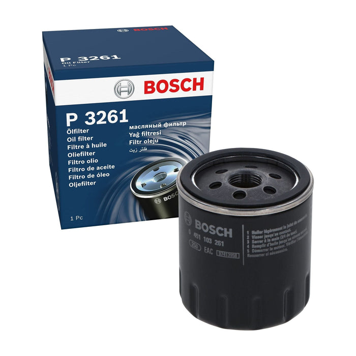 Genuine Bosch Car Oil Filter P3261 fits Peugeot 206 - 1.4 - 98-12 0451103261