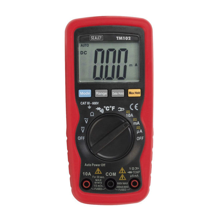 Sealey Professional Auto-Ranging Digital Multimeter 8-Function TM102