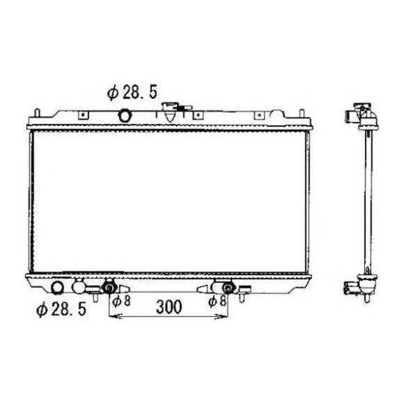 NRF Radiator 53390 NRF  - Dynamic Drive