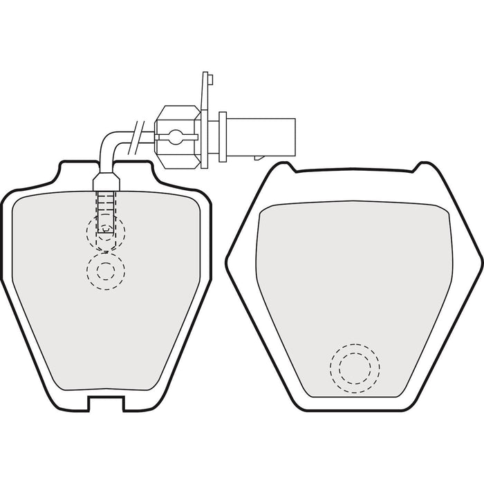 Apec Brake Pads Front Fits Audi A6 Allroad S6 VW Passat