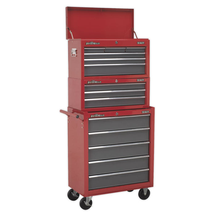 Sealey Rollcab 5 Drawer with Ball-Bearing Slides Red/Grey AP22505BB Sealey  - Dynamic Drive