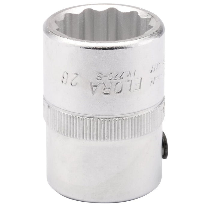 Draper Elora Bi-Hexagon Socket, 3/4" Sq. Dr., 26mm 00749