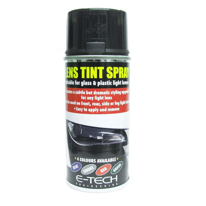 2x E-Tech Smoke Black Light Lens Tint Tinting Spray Glass Car Motorbike Lenses 150 E-Tech  - Dynamic Drive