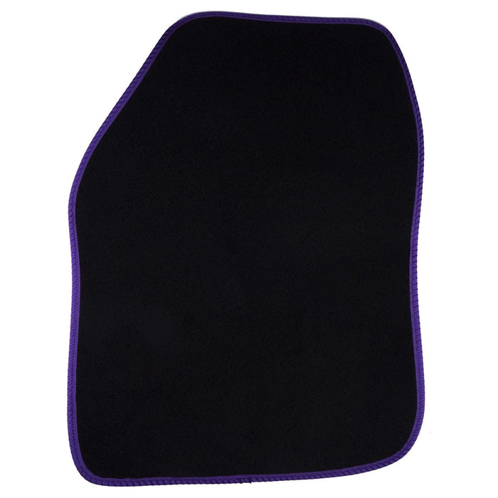 Fully Tailored Purple Trim Carpet Mats fits for Peugeot 108 Set of 4 With 2 Clips UKB4C  - Dynamic Drive